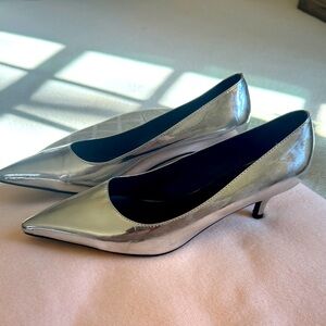 Elegant Silver Women's Heels